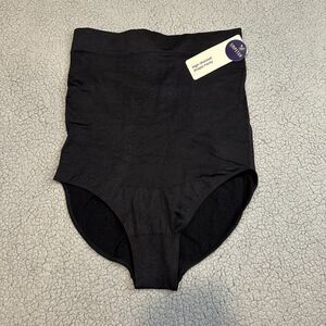 Empetua Women's High Waisted Shaper Panty XL XXL Black Compression Shapewear NWT